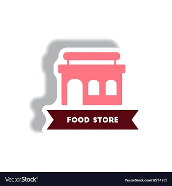 Stylish icon in paper sticker style building vector image