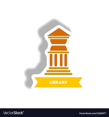 Stylish icon in paper sticker style building vector image