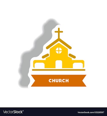 Stylish icon in paper sticker style building vector image