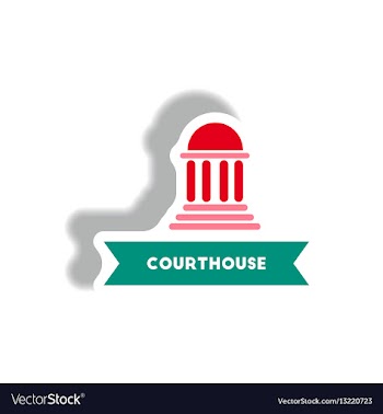 Stylish icon in paper sticker style building vector image