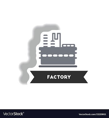 Stylish icon in paper sticker style building vector image