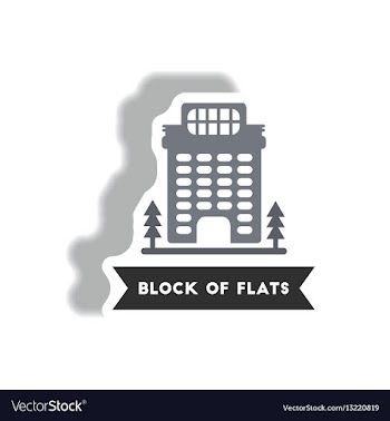 Stylish icon in paper sticker style building vector image