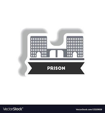 Stylish icon in paper sticker style building vector image