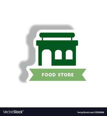 Stylish icon in paper sticker style building vector image
