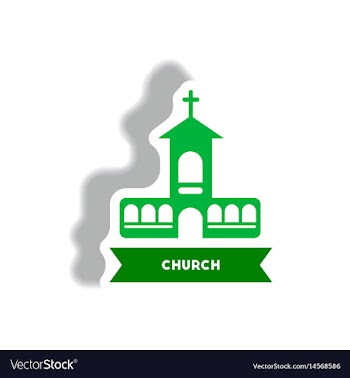 Stylish icon in paper sticker style building vector image