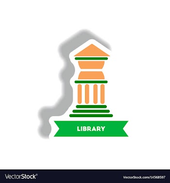 Stylish icon in paper sticker style building vector image