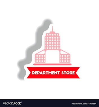 Stylish icon in paper sticker style building vector image