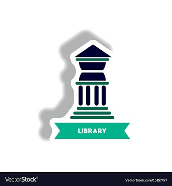 Stylish icon in paper sticker style building vector image