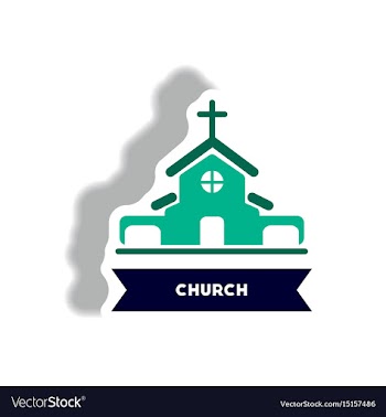 Stylish icon in paper sticker style building vector image