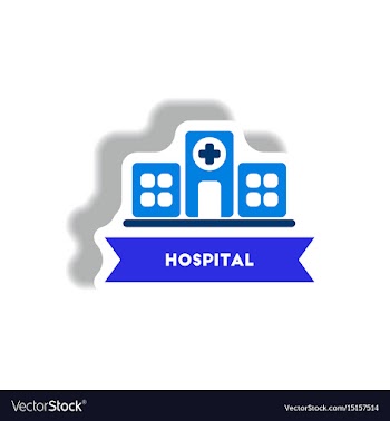 Stylish icon in paper sticker style building vector image