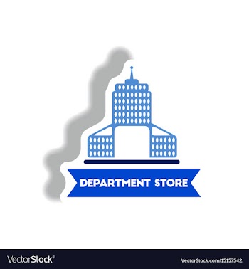 Stylish icon in paper sticker style building vector image