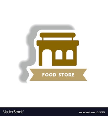 Stylish icon in paper sticker style building vector image