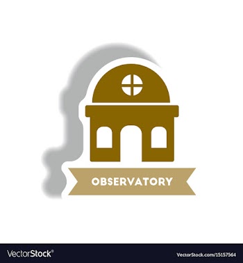 Stylish icon in paper sticker style building vector image