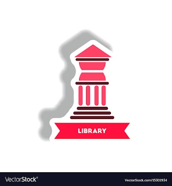 Stylish icon in paper sticker style building vector image