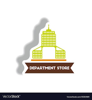 Stylish icon in paper sticker style building vector image