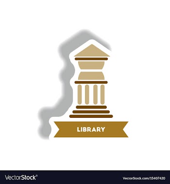 Stylish icon in paper sticker style building vector image