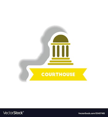 Stylish icon in paper sticker style building vector image