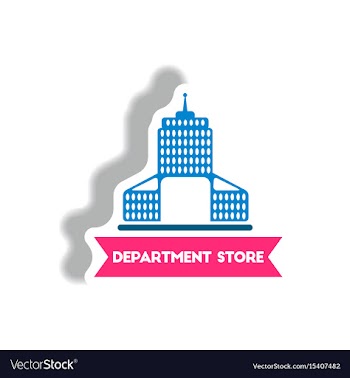 Stylish icon in paper sticker style building vector image