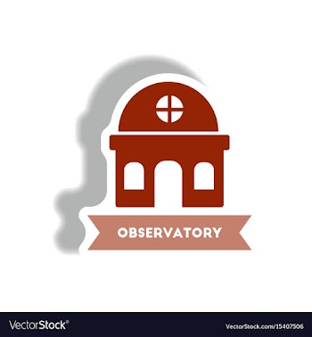 Stylish icon in paper sticker style building vector image