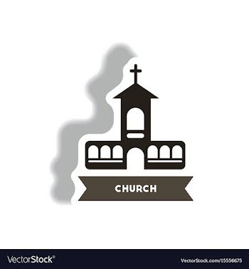 Stylish icon in paper sticker style building vector image