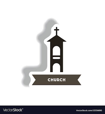 Stylish icon in paper sticker style building vector image