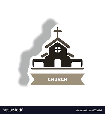 Stylish icon in paper sticker style building vector image