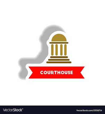 Stylish icon in paper sticker style building vector image