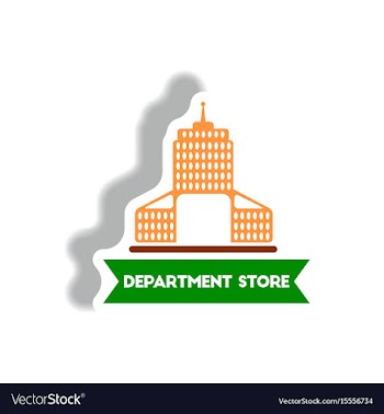 Stylish icon in paper sticker style building vector image