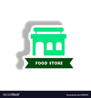 Stylish icon in paper sticker style building vector image