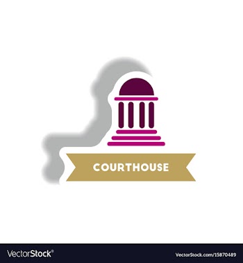 Stylish icon in paper sticker style building vector image