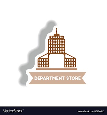 Stylish icon in paper sticker style building vector image