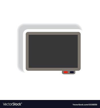 Stylish icon in paper sticker style business vector image
