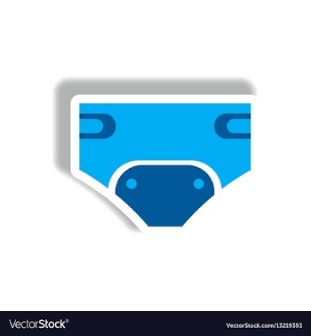 Stylish icon in paper sticker style children vector image
