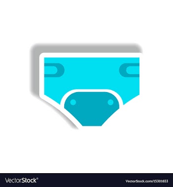 Stylish icon in paper sticker style children vector image