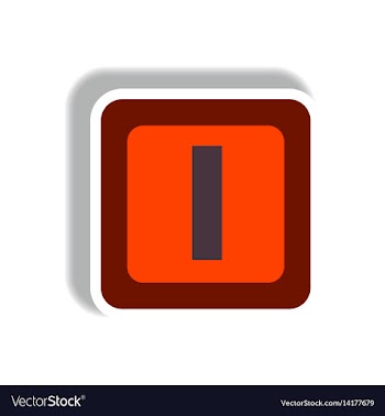 Stylish icon in paper sticker style cube toy vector image