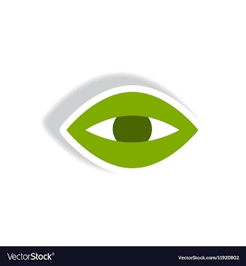 Stylish icon in paper sticker style eye problems vector image