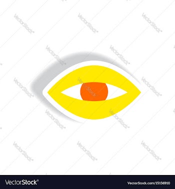 Stylish icon in paper sticker style eye problems vector image