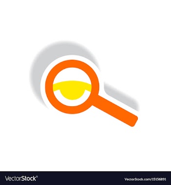 Stylish icon in paper sticker style eyesight check vector image