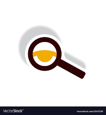 Stylish icon in paper sticker style eyesight check vector image