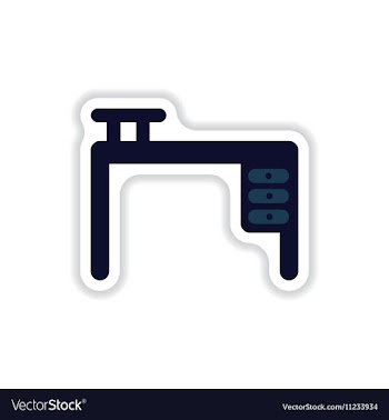 Stylish icon in paper sticker style fashion office vector image