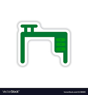 Stylish icon in paper sticker style fashion office vector image