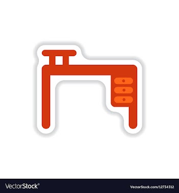 Stylish icon in paper sticker style fashion office vector image