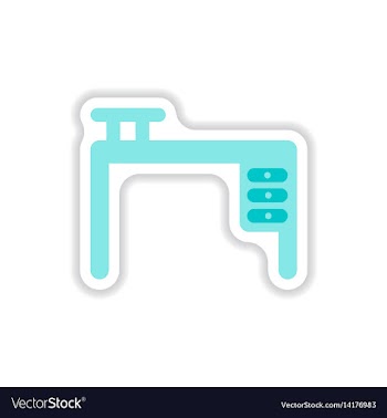 Stylish icon in paper sticker style fashion office vector image
