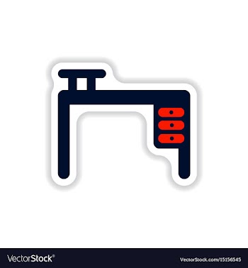 Stylish icon in paper sticker style fashion office vector image