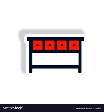 Stylish icon in paper sticker style fashion office vector image