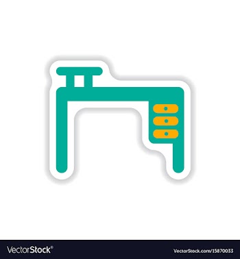 Stylish icon in paper sticker style fashion office vector image