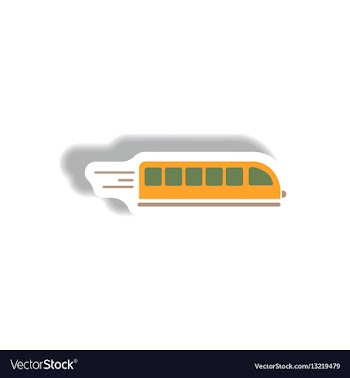 Stylish icon in paper sticker style high-speed vector image