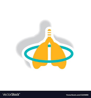 Stylish icon in paper sticker style inflammation vector image