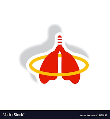 Stylish icon in paper sticker style inflammation vector image