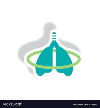 Stylish icon in paper sticker style inflammation vector image